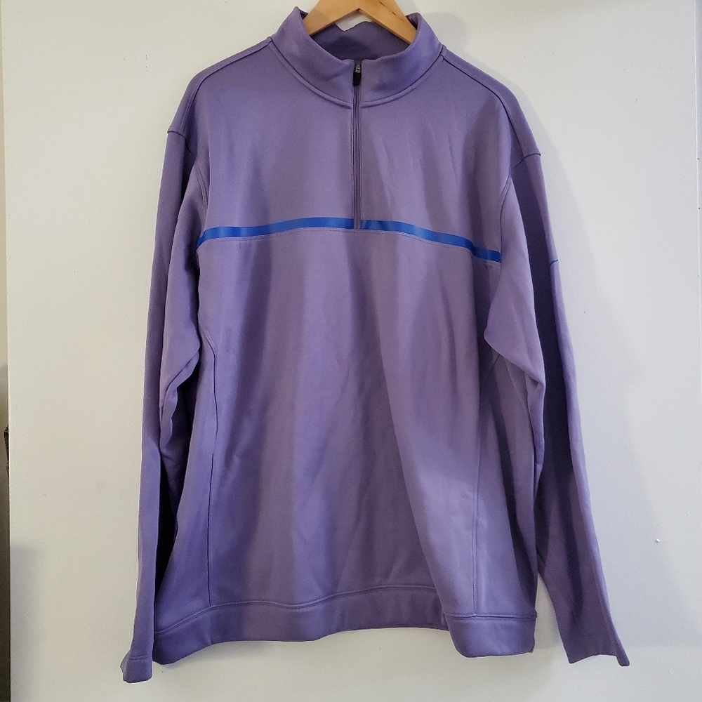 🌹Nike Women's Golf Purple Therma-Fit Pullover 1/2 Zip